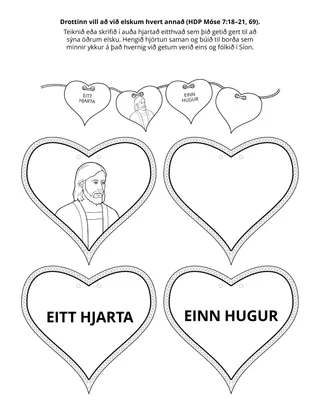 Verkefnasíða Barnafélagsins: Guð vill að við elskum hvert annað