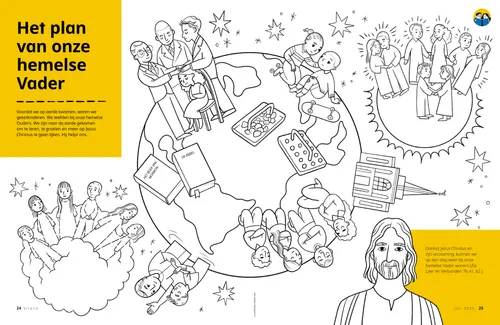 Pdf met kleurplaat van het plan van onze hemelse Vader