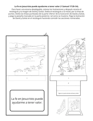 Hoja de actividades de la Primaria: La fe en Jesucristo puede ayudarme a tener valor