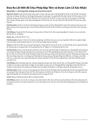 Đưa Ra Lời Mời để Chịu Phép Báp Têm và Được Làm Lễ Xác Nhận