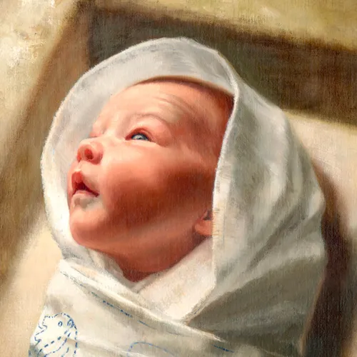 illustration of Jesus Christ as a baby