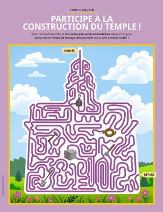 Activité au format PDF : temple labyrinthe