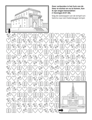 doe-pagina voor het jeugdwerk: Door verbonden in het huis des Heren te sluiten, kan ik zijn wegen bewandelen