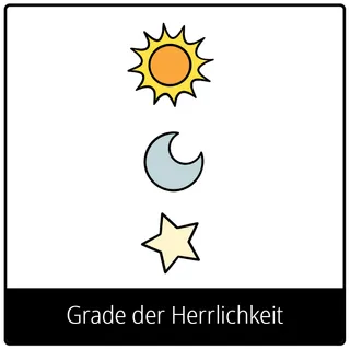Symbol für Evangeliumsbegriff: Grade der Herrlichkeit
