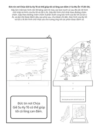 Trang sinh hoạt cho Hội Thiếu Nhi: Đức tin nơi Chúa Giê Su Ky Tô có thể giúp tôi có lòng can đảm