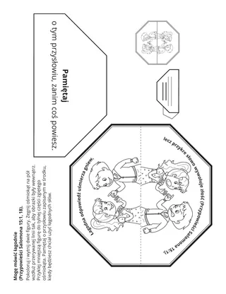 Strona z zadaniami Organizacji Podstawowej: Mogę używać uprzejmych słów