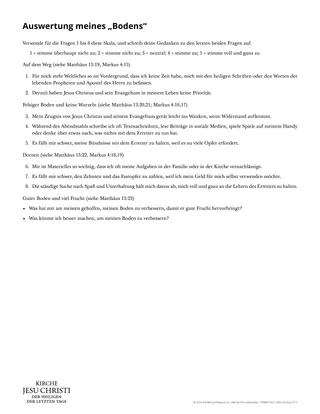 Arbeitsblatt: Auswertung meines Bodens