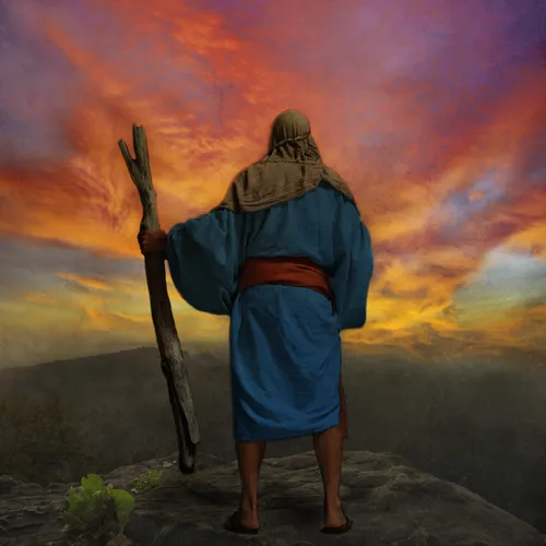 Moses looking at the promised land