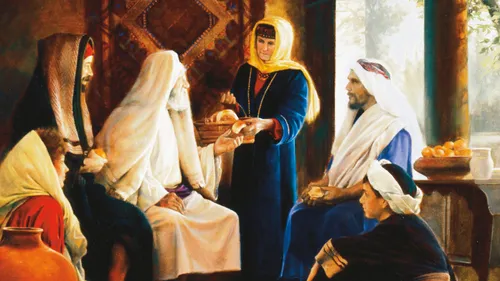 Job surrounded by his family