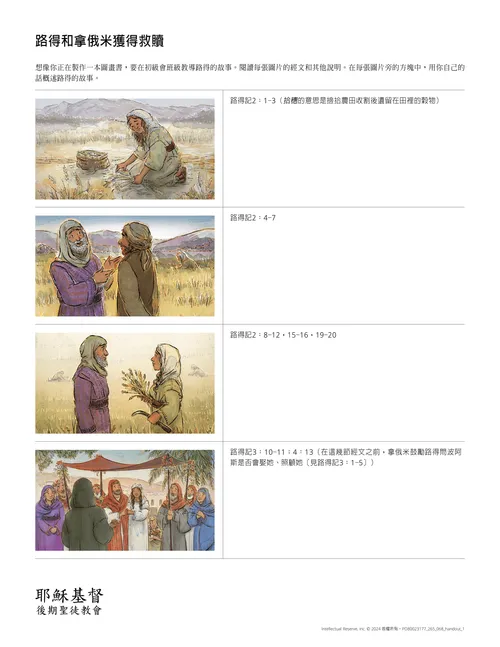 「路得和拿俄米獲得救贖」講義