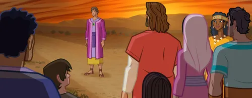 The young man walks away.