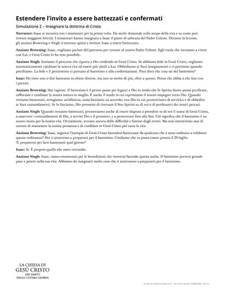 Estendere l’invito a essere battezzati e confermati