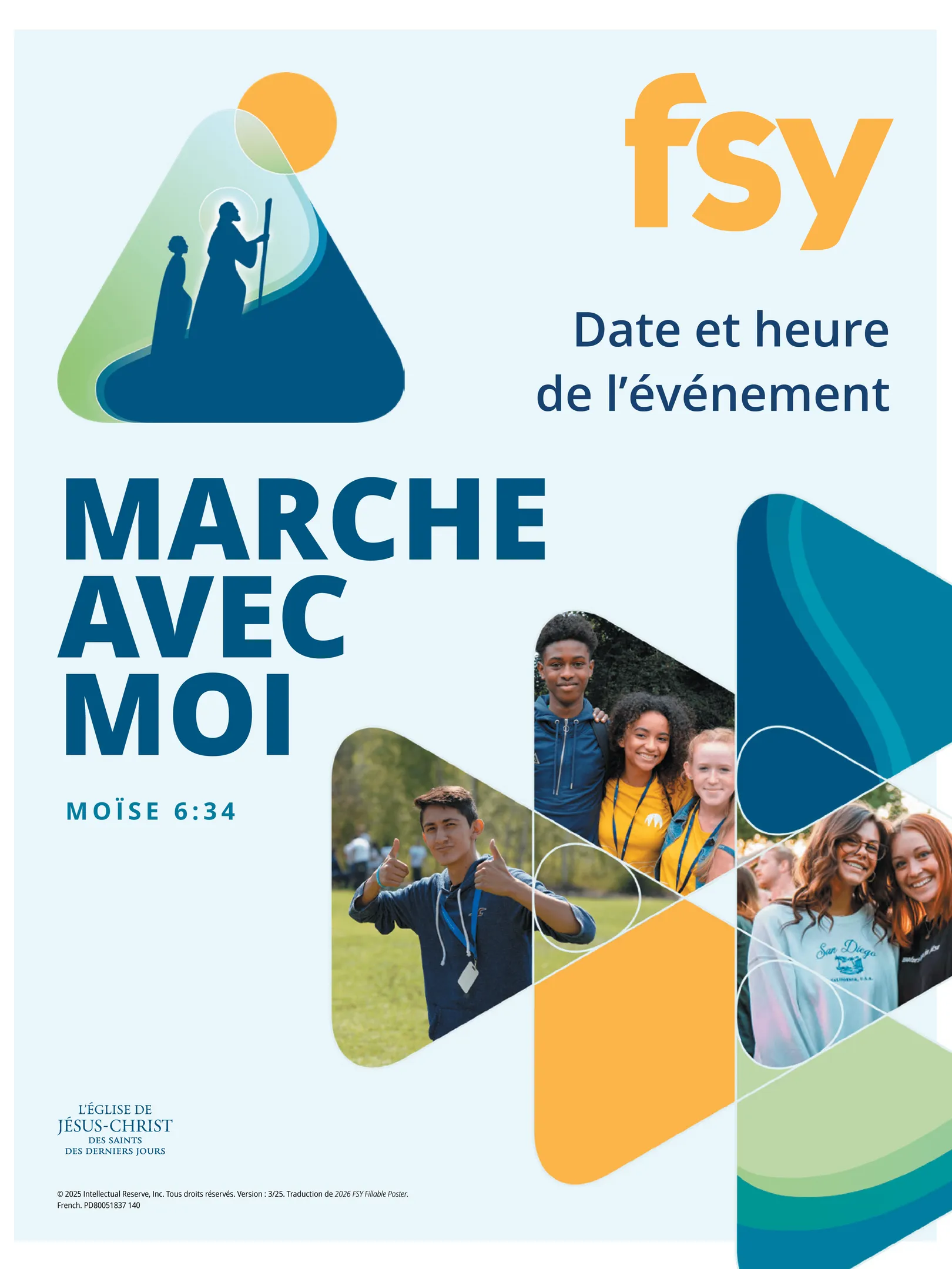 8.5 x 11 poster talking about FSY Events