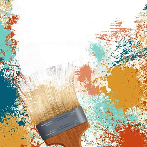 paint and paintbrush