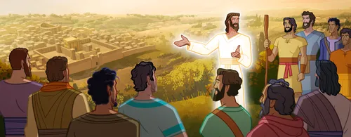 Jesus tells the Apostles to share the gospel.