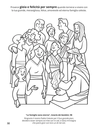 pagina 32 del libro da colorare Radunare la famiglia di Dio 