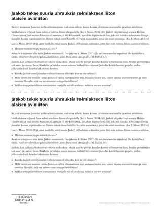 Jaakob tekee suuria uhrauksia solmiakseen liiton alaisen avioliiton