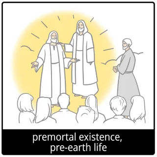 premortal existence, pre-earth life gospel symbol