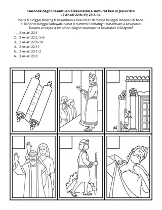 panid ti aktibidad iti Primary: Isuronak dagiti nasantuan a kasuratan a sumurot ken ni Jesucristo