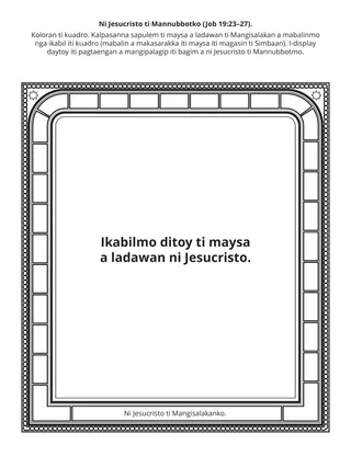 panid ti aktibidad iti Primary: Ni Jesucristo ti Mannubbotko