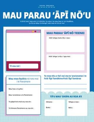 Mau parau ’āpī nō’u