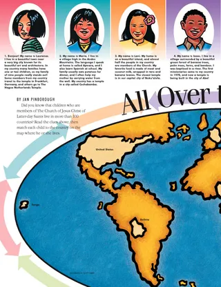 map of the world, left page