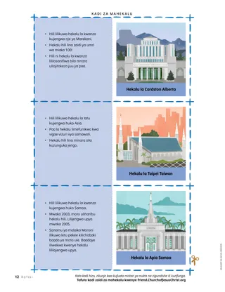 Ukurasa wa PDF ukiwa na vielelezo vya mahekalu