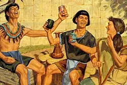 The Lord took away the three disciples