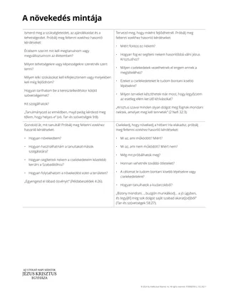 A növekedés mintája