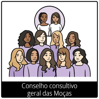 Símbolo do evangelho do conselho consultivo geral das Moças