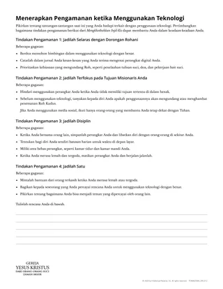 Menerapkan Tindakan Pengamanan ketika Menggunakan Teknologi