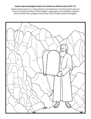 Paji y’igikorwa cy’Ishuri ry’ibanze: Imana impa amategeko kubera ko ishaka ko nishima.