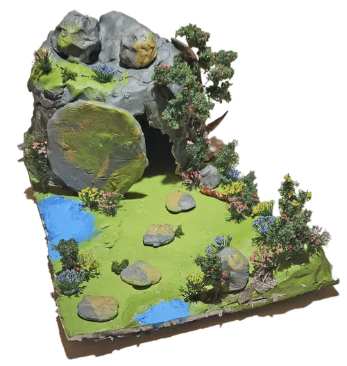 Diorama of Jesus Christ’s empty tomb