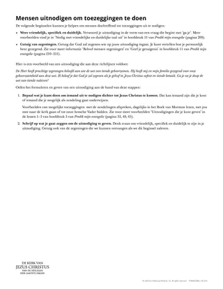 Mensen uitnodigen om toezeggingen te doen