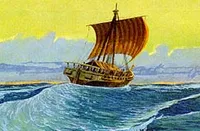 The wind blew the ship