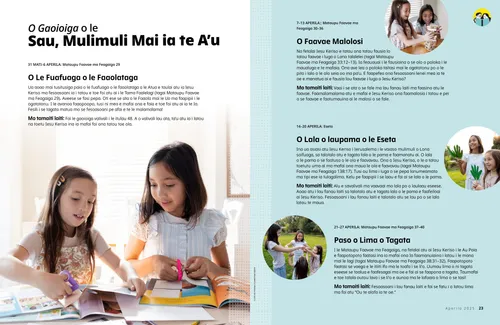 Itulau PDF o teineiti e toalua o loo uuina lala pepa o laupama