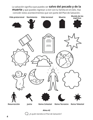 página 4 del libro para colorear “Congregar a la familia de Dios”