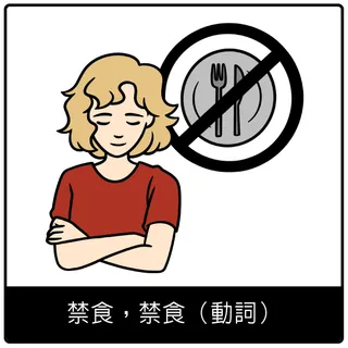 禁食，禁食（動詞）福音符號