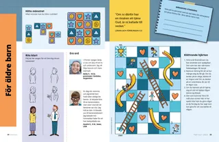 pdf-sida med olika aktiviteter och citat