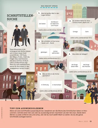 Quiz in Form eines Flussdiagramms mit Bildern von Gebäuden und Menschen im 19. Jahrhundert in den USA
