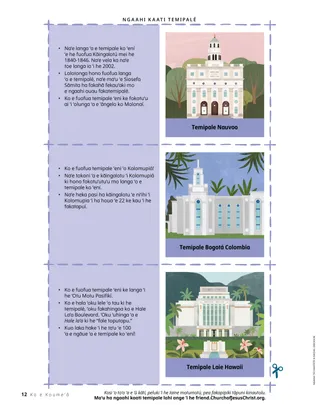 Peesi ʻi he PDF mo ha kaati temipale ʻe tolu