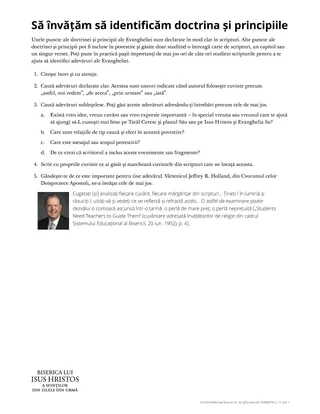 Să învățăm să identificăm doctrina și principiile