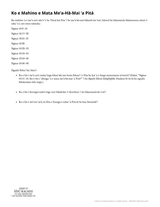 Laʻipepa Tufá: Ko e Mahino ʻa e Mata Meʻa-Hā-Mai ʻa Pitá