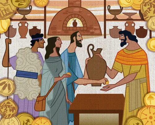 One servant earns five more talents.