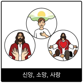 신앙, 소망, 사랑 복음 이미지