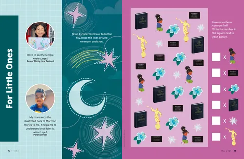 Page PDF with activities for young children