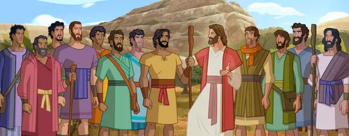 Jesus promises to give Peter priesthood keys.