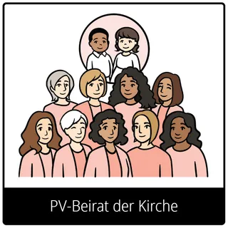 Symbol für Evangeliumsbegriff: PV-Beirat der Kirche