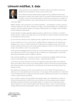 Lēmumi mūžībai, 3. daļa