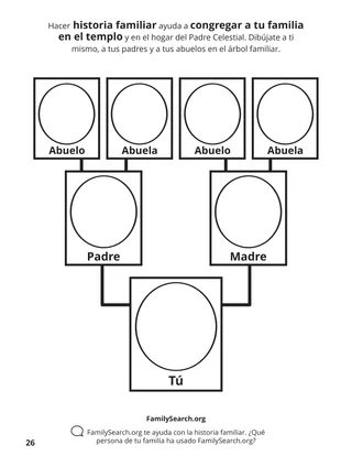 página 26 del libro para colorear “Congregar a la familia de Dios”